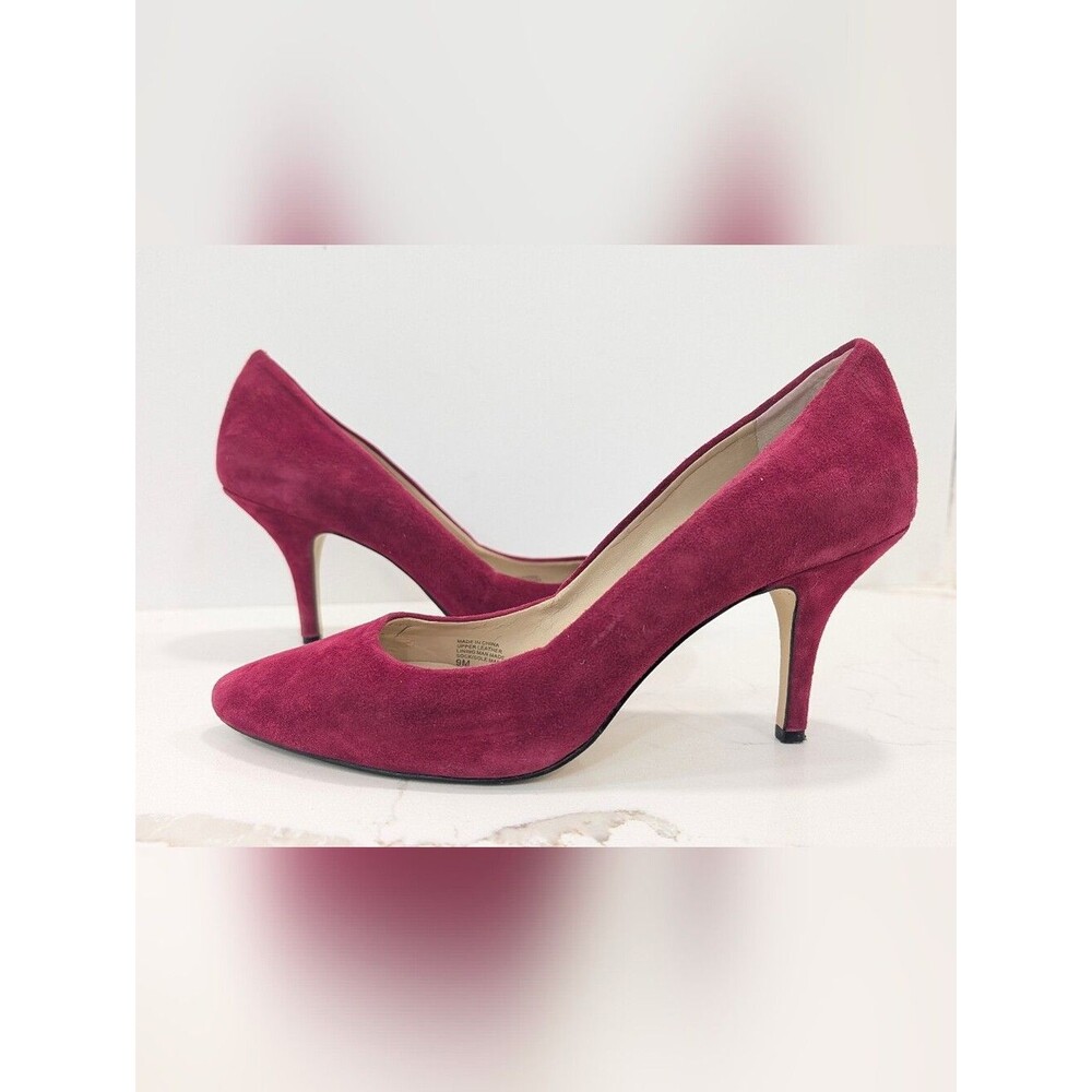 INC Zitah Deep Fuchsia Pink Velvet  Suede Pointed-toe Pump Heels Size 9 Formal